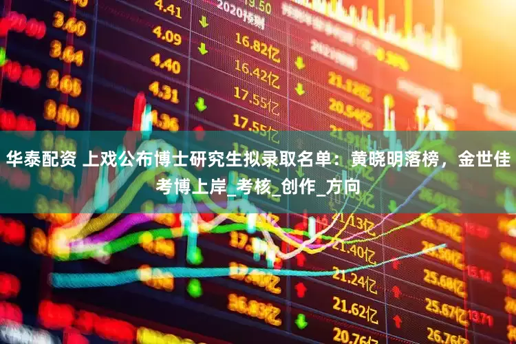 华泰配资 上戏公布博士研究生拟录取名单：黄晓明落榜，金世佳考博上岸_考核_创作_方向