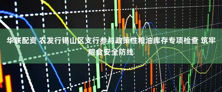 华联配资 农发行锡山区支行参与政策性粮油库存专项检查 筑牢粮食安全防线